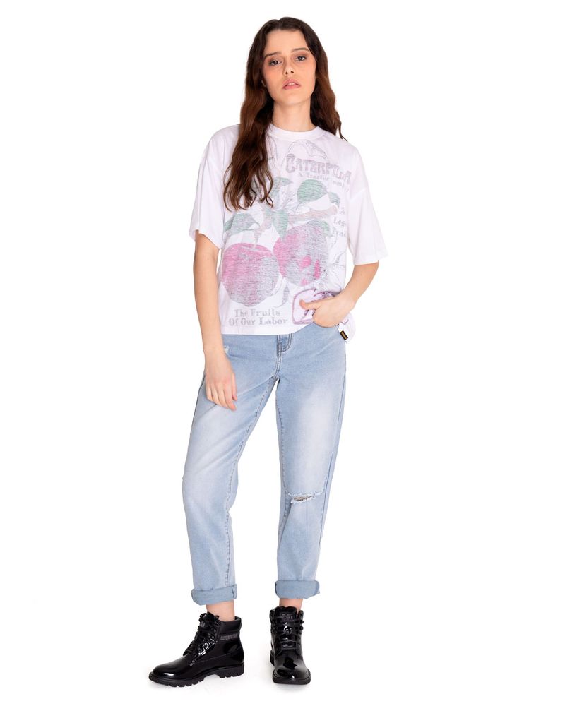 Polera-Manga-corta-Casual-Mujer-BOXY-NOVELTY-TEE-1-Blanco-CAT