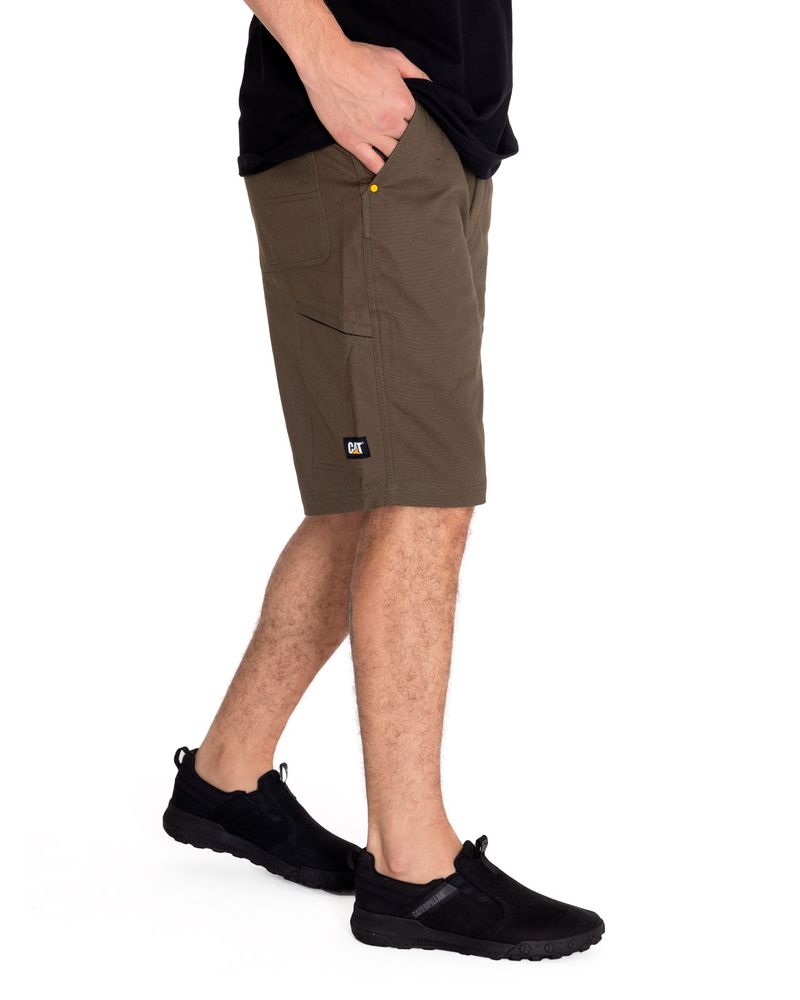 Short-Casual-Hombre-STRETCH-CANVAS-UTILITY-SHORT-Verde-CAT