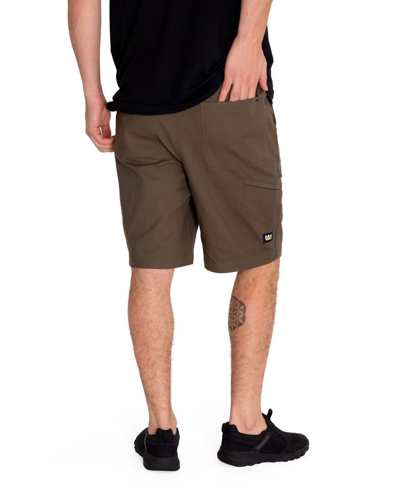 Short-Casual-Hombre-STRETCH-CANVAS-UTILITY-SHORT-Verde-CAT