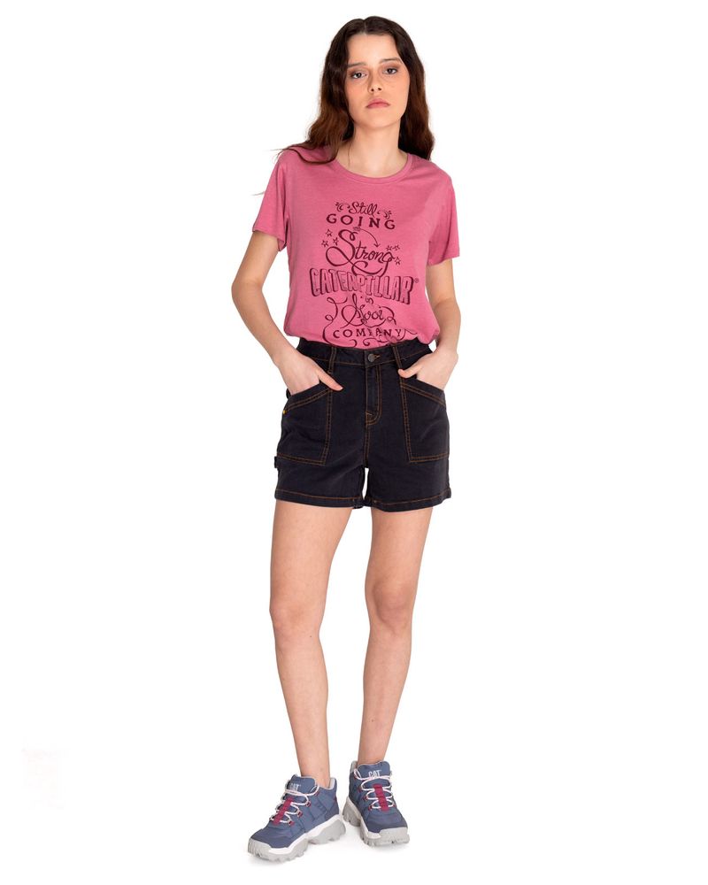 Short-Casual-Mujer-TRIBLEND-STRETCH-DENIM-SHORT-Gris-CAT