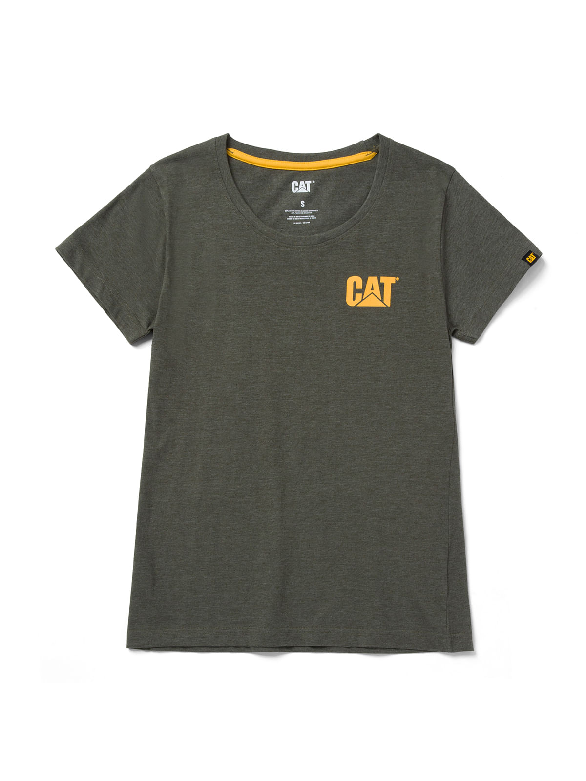 Polera Manga corta Casual Mujer WOMEN'S TRADEMARK TEE Verde CAT