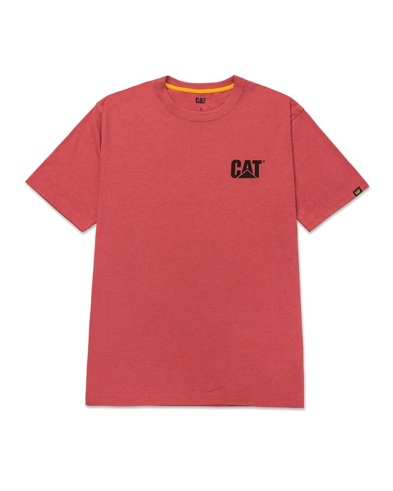 Polera-Manga-corta-Casual-Hombre-TRADEMARK-TEE-Rojo-CAT