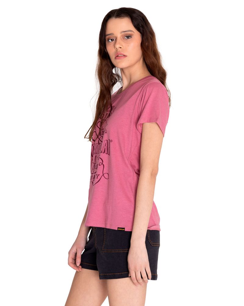 Polera-Manga-corta-Casual-Mujer-CREW-GRAPHIC-TEE-1-Rosado-CAT