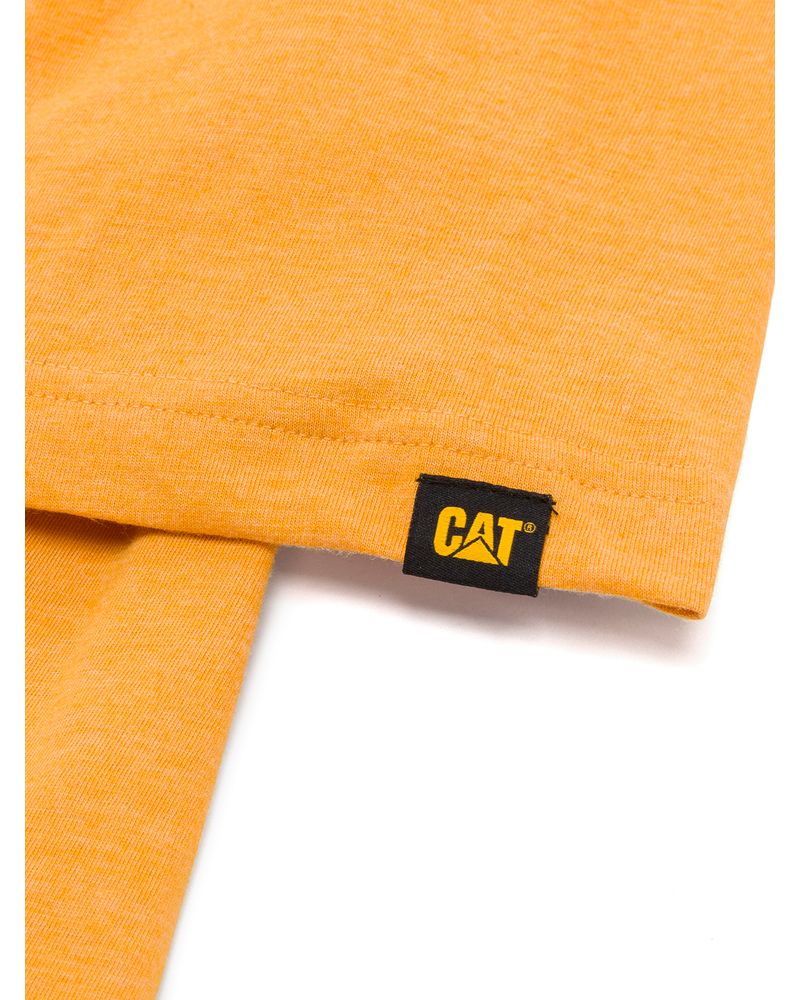 Polera-Manga-corta-Casual-Hombre-TRADEMARK-TEE-Amarillo-CAT