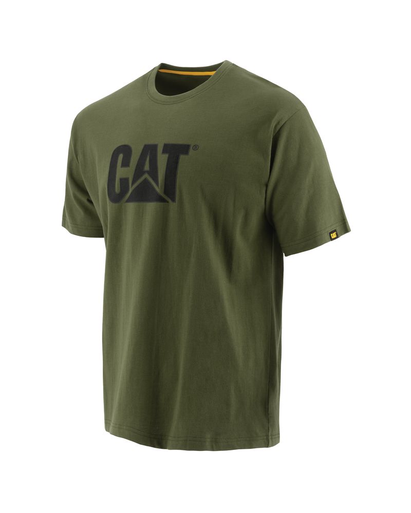 Polera-Manga-corta-Casual-Hombre-TM-LOGO-TEE-Verde-CAT