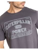 Polera-Manga-corta-Casual-Hombre-CATERPILLAR-POWER-TEE-Gris-CAT