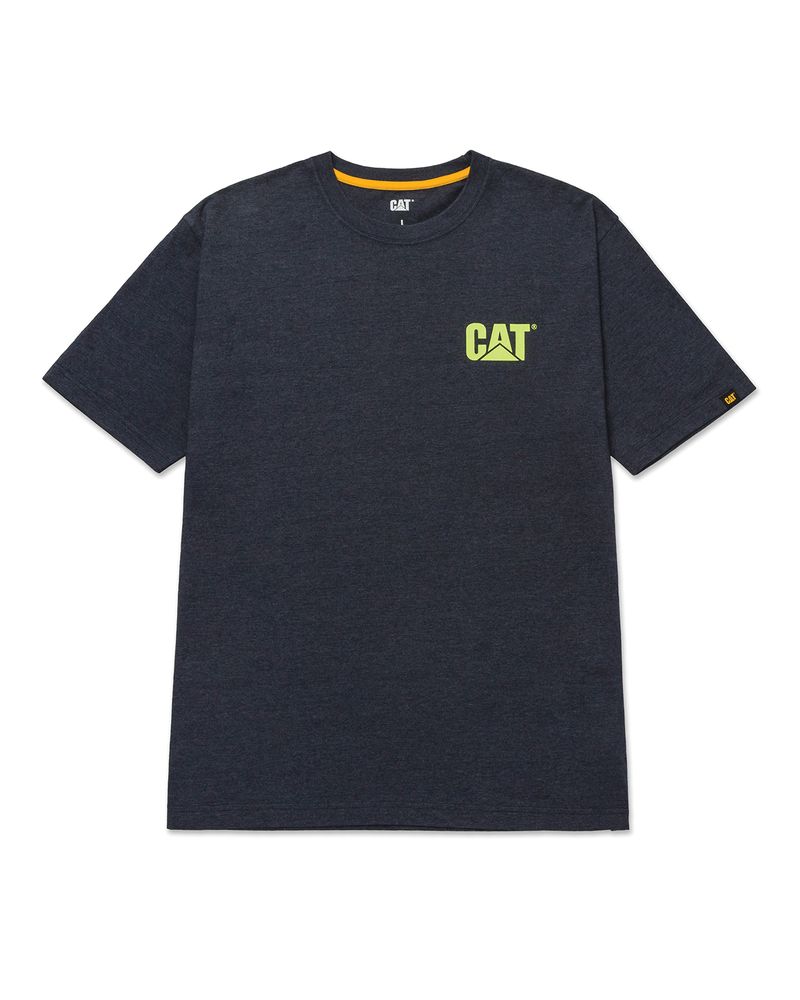 Polera-Manga-corta-Casual-Hombre-TRADEMARK-TEE-Azul-CAT