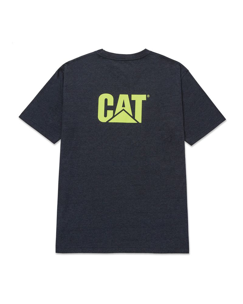 Polera-Manga-corta-Casual-Hombre-TRADEMARK-TEE-Azul-CAT