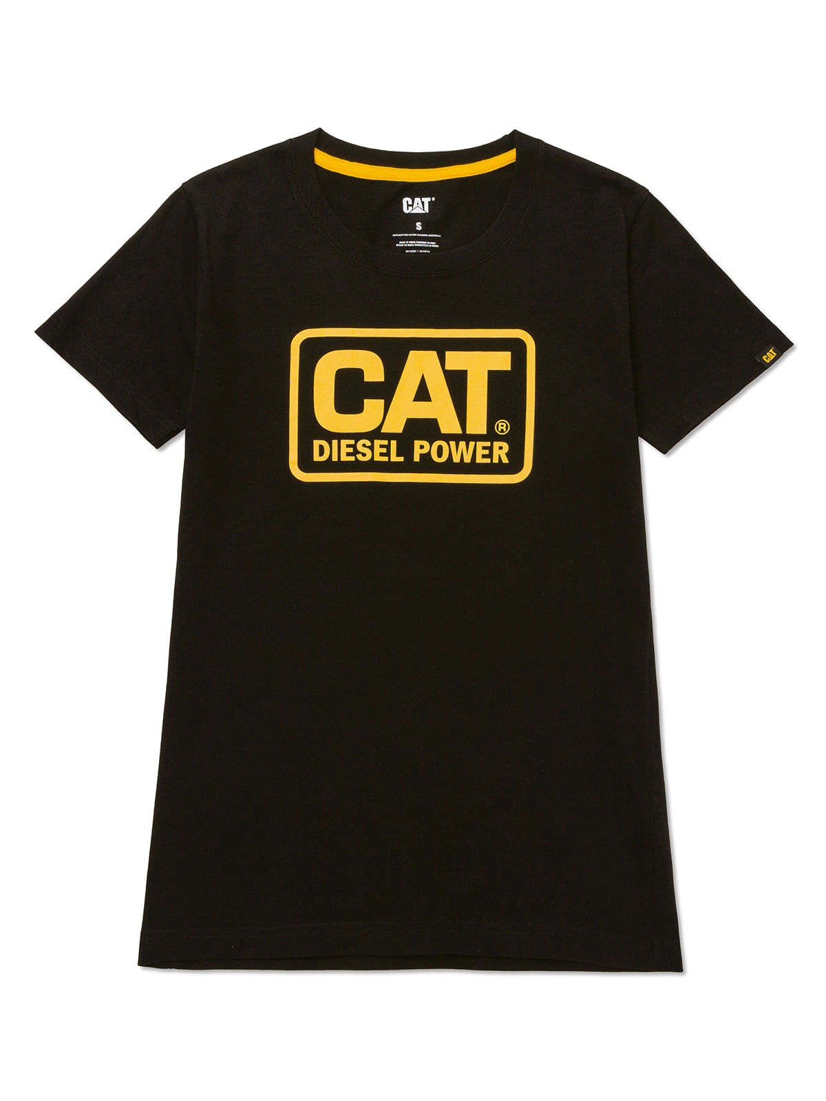 Polera Manga corta Casual Mujer WOMEN'S DIESEL POWER TEE Negro CAT