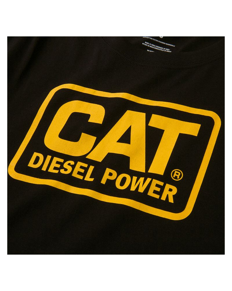 Polera-Manga-corta-Casual-Mujer-WOMEN-S-DIESEL-POWER-TEE-Negro-CAT