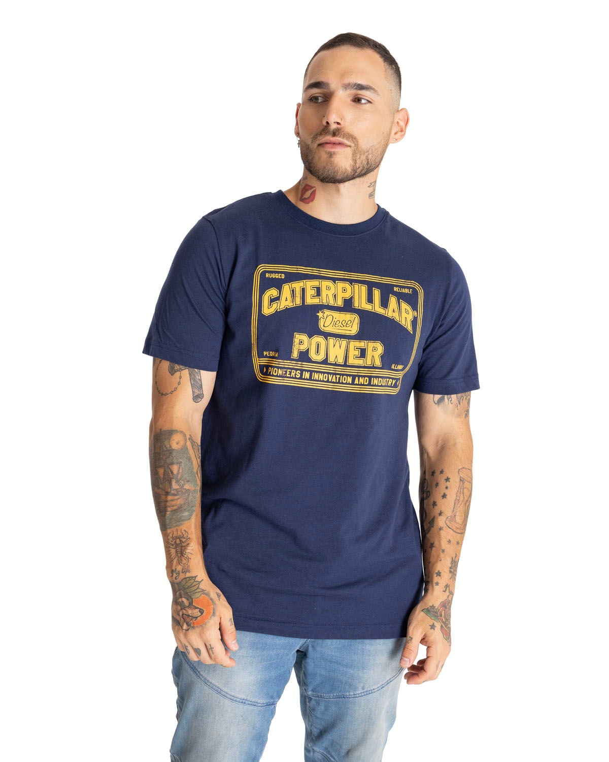 Polera Manga Corta Hombre Caterpillar Power Tee