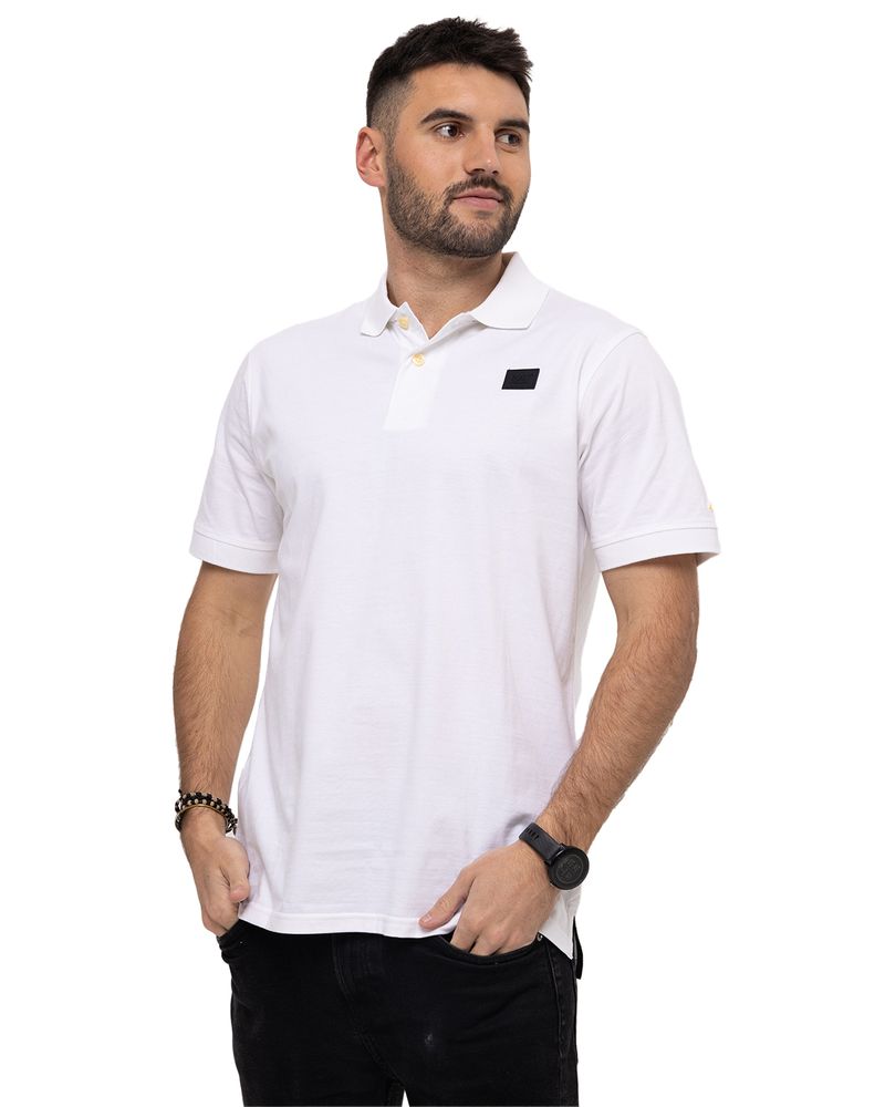 Polera-Polo-Casual-Hombre-Cat-Logo-Jersey-Polo-Blanco-Cat