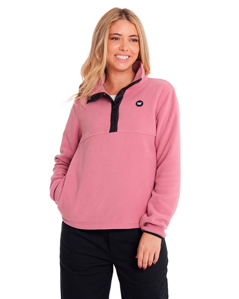 Polar-Casual-Mujer-W-POLAR-FLEECE-HALF-SNAP-PO-JACKET-Rosado-CAT