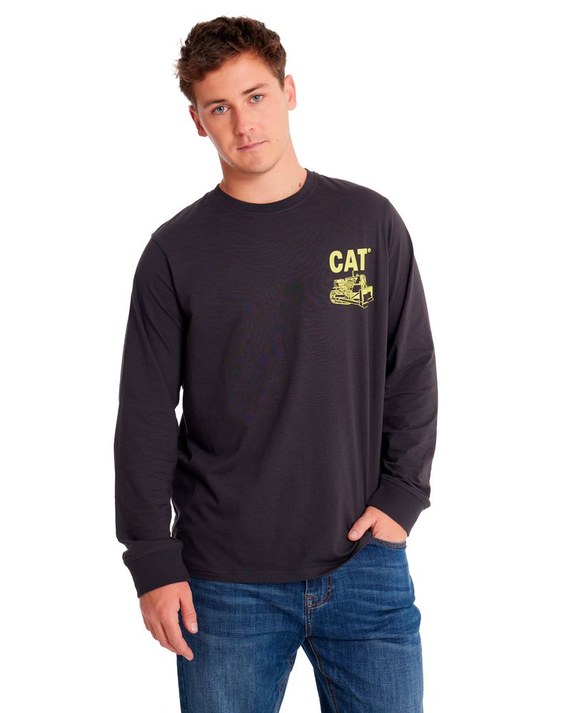 Polera-Manga-larga-Casual-Hombre-URBAN-CAMO-L-S-GRAPHIC-TEE-Negro-CAT