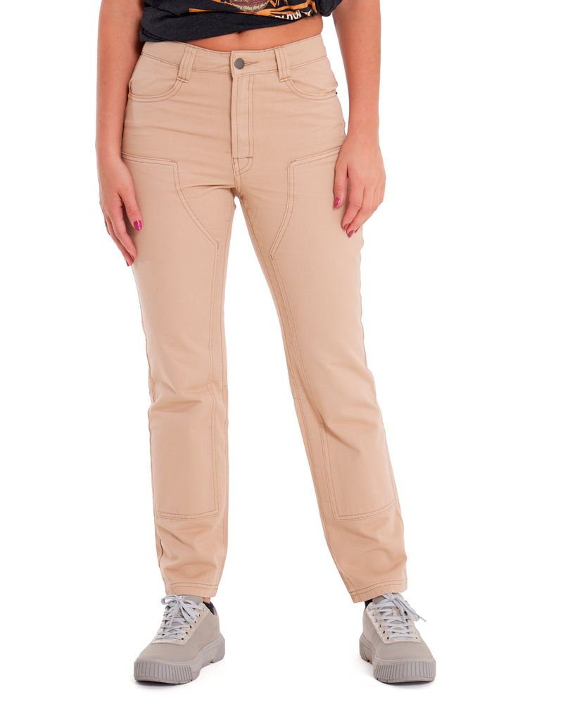 Pantalon-Casual-Mujer-DOUBLE-FRONT-UTILITY-BOTTOM-Beige-Crudo-CAT