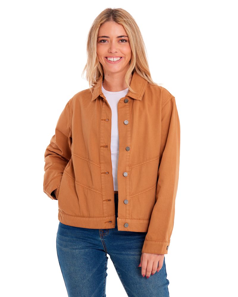 Chaqueta-Casual-Mujer-W-TWILL-SHIRT-JACKET-Cafe-CAT