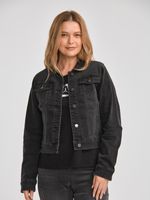 Chaqueta-Casual-Mujer-W-FOUNDATION-DENIM-JACKET-Gris-CAT