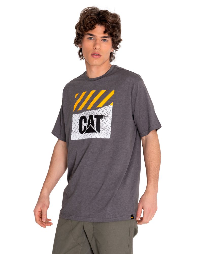 Polera-Manga-corta-Casual-Hombre-WORKWEAR-GRAPHIC-TEE-1-Gris-CAT