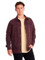 Chaqueta-Casual-Unisex-HERITAGE-UNIFORM-TWILL-SHIRT-JACKET-Burdeo-CAT