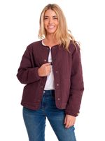 Chaqueta-Casual-Mujer-HERITAGE-UNIFORM-LIGHTWEIGHT-QUILTED-JACKET-Burdeo-CAT