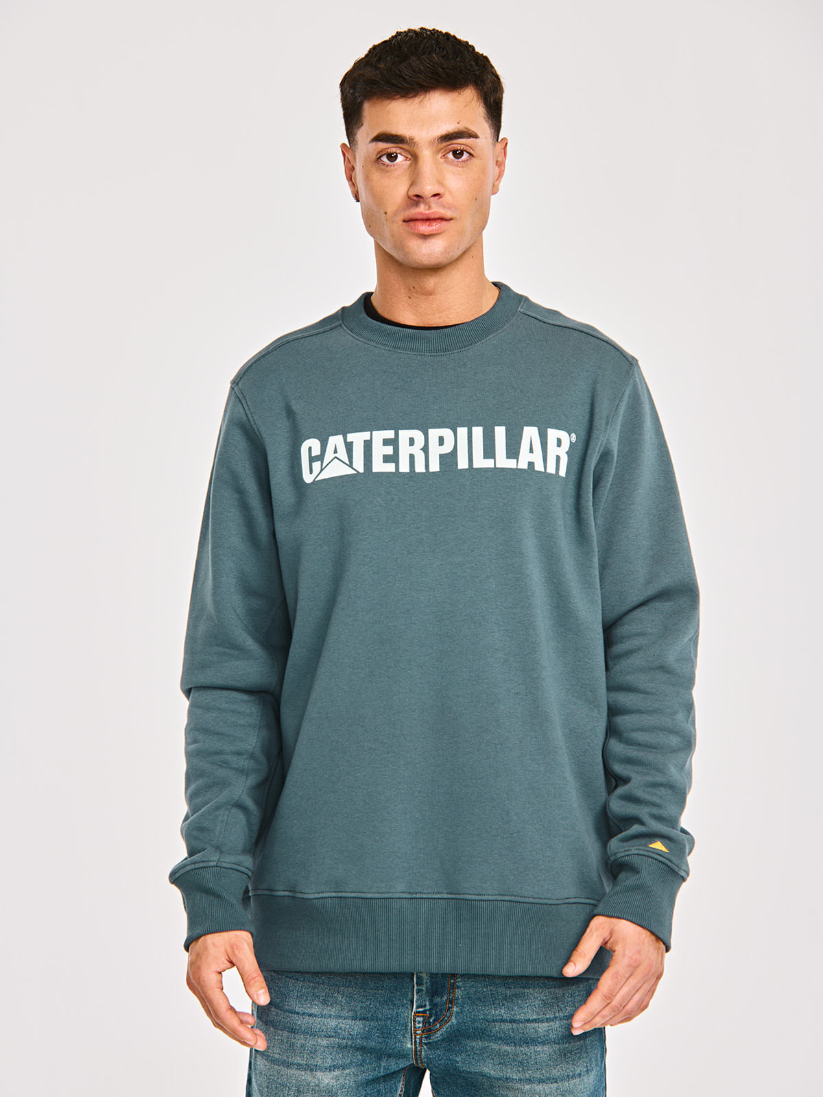 Polerón Casual Hombre CATERPILLAR LOGO CREWNECK SWEATSHIRT Azul CAT