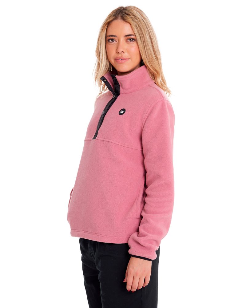 Polar-Casual-Mujer-W-POLAR-FLEECE-HALF-SNAP-PO-JACKET-Rosado-CAT