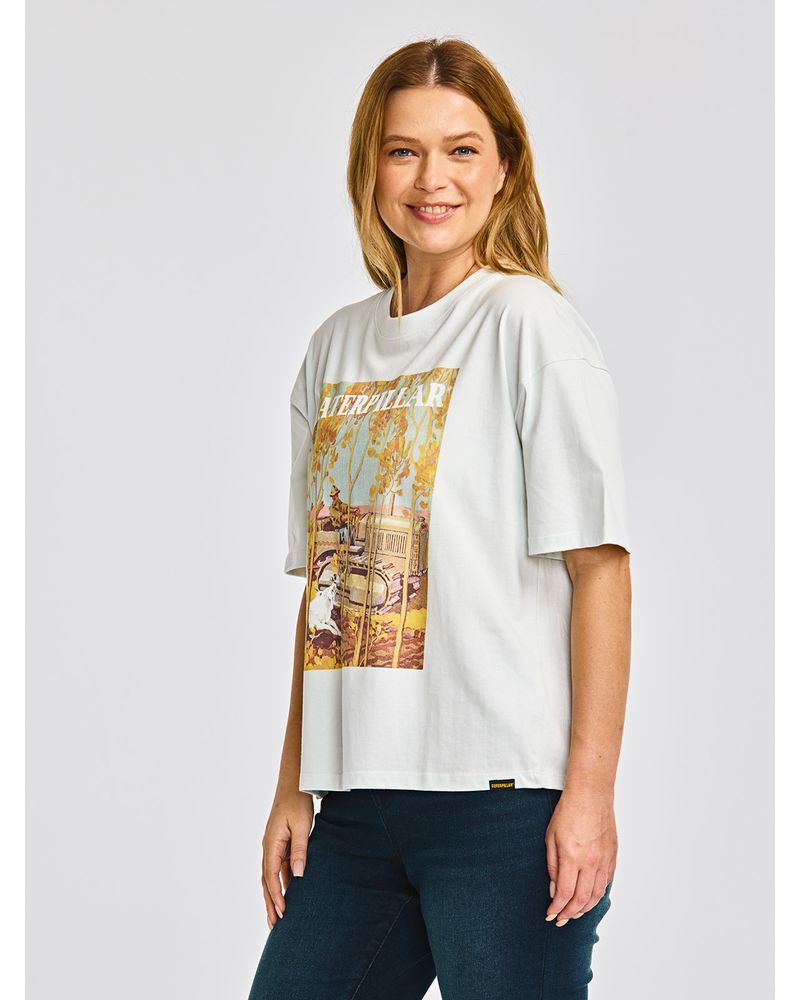 Polera-Manga-corta-Casual-Mujer-BOXY-HEAVYWEIGHT-GRAPHIC-TEE-2-Celeste-CAT