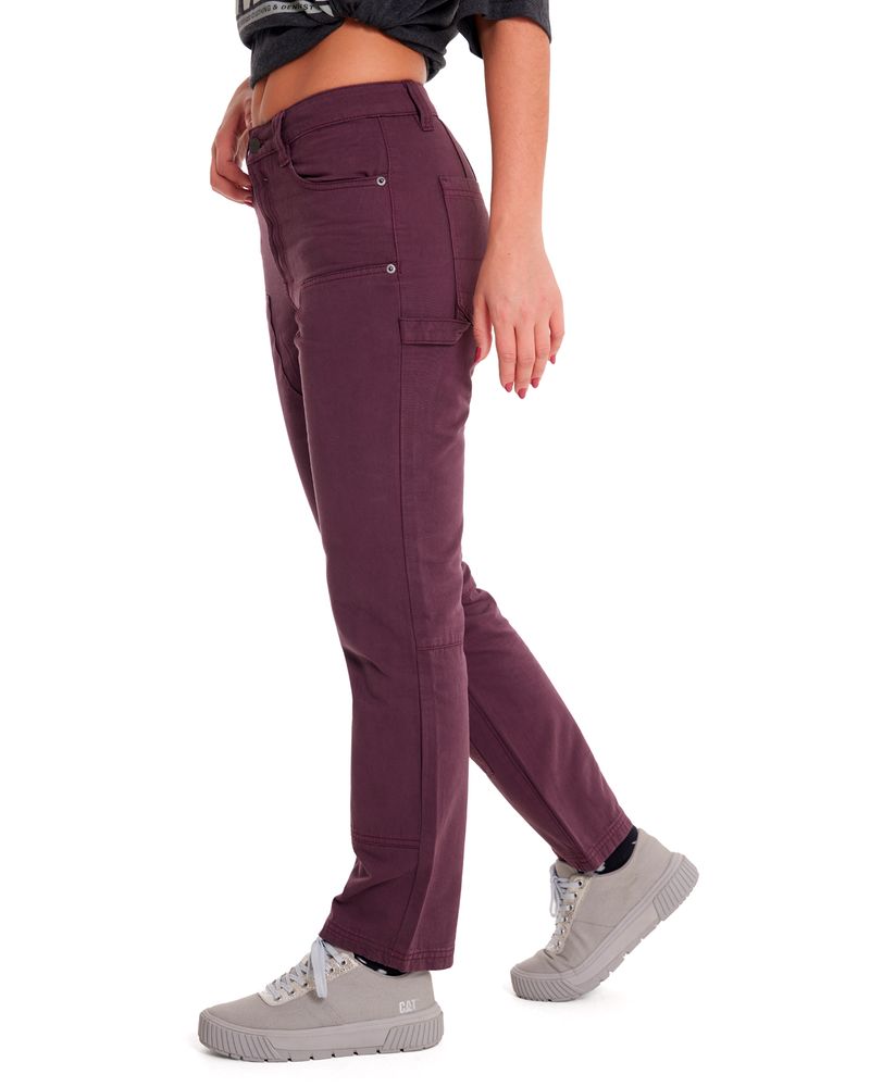 Pantalon-Casual-Mujer-DOUBLE-FRONT-UTILITY-BOTTOM-Burdeo-CAT