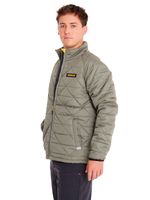 Chaqueta-Casual-Hombre-MEDIUMWEIGHT-INSULATED-TRIANGLE-QUILTED-JACKET-Verde-CAT