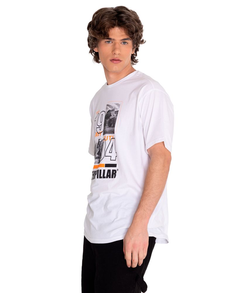 Polera-Manga-corta-Casual-Hombre-WORKWEAR-GRAPHIC-TEE-4-Blanco-CAT