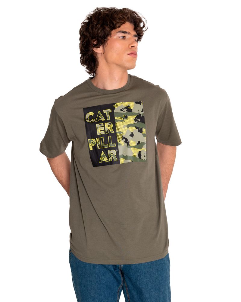 Polera-Manga-corta-Casual-Hombre-URBAN-CAMO-GRAPHIC-TEE-3-Verde-CAT