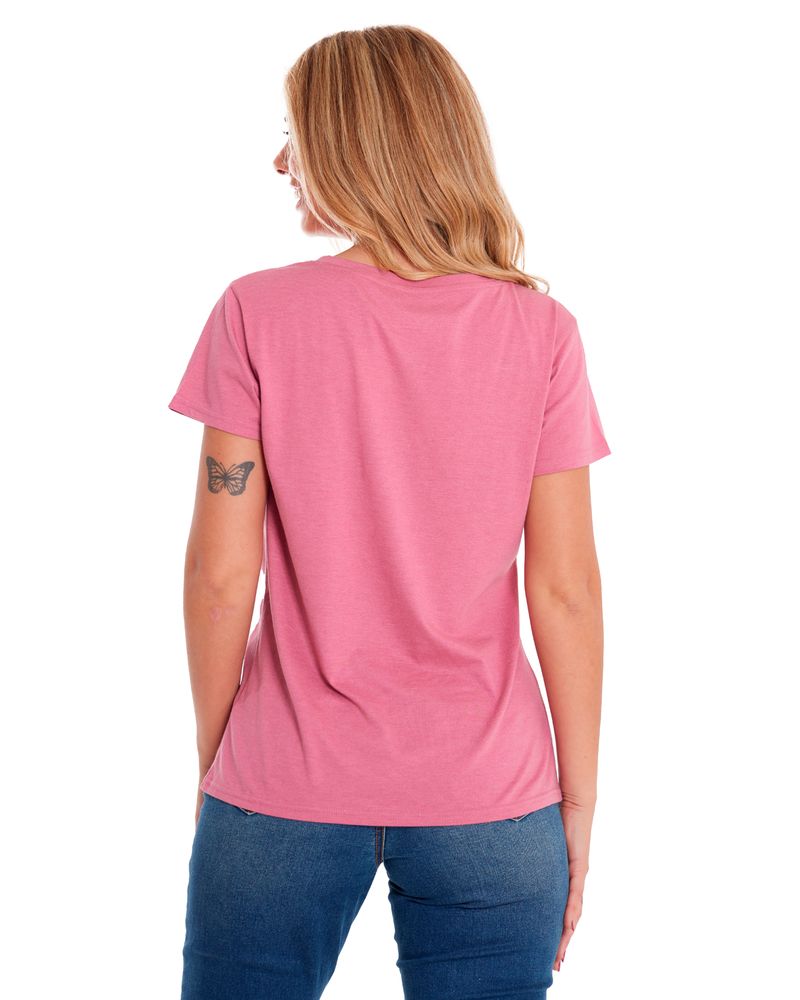 Polera-Manga-corta-Casual-Mujer-W-V-NECK-GRAPHIC-TEE-1-Rosado-CAT