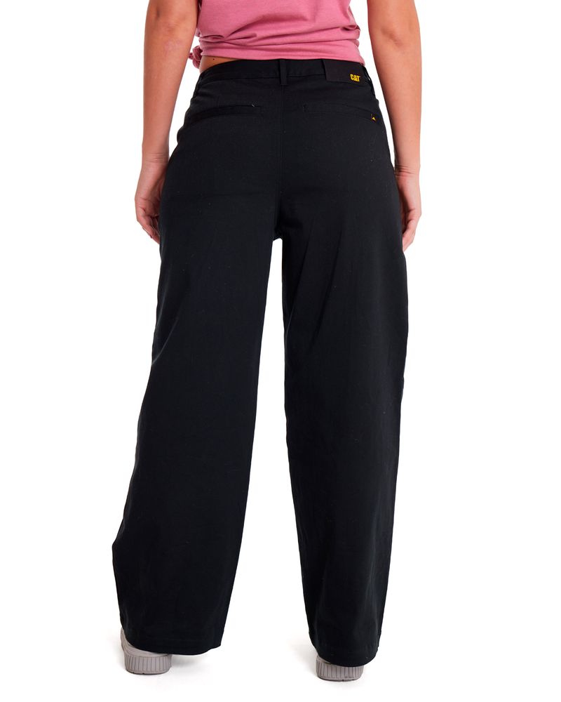 Pantalon-Casual-Mujer-WIDE-LEG-STRETCH-CHINO-PANT-Negro-CAT