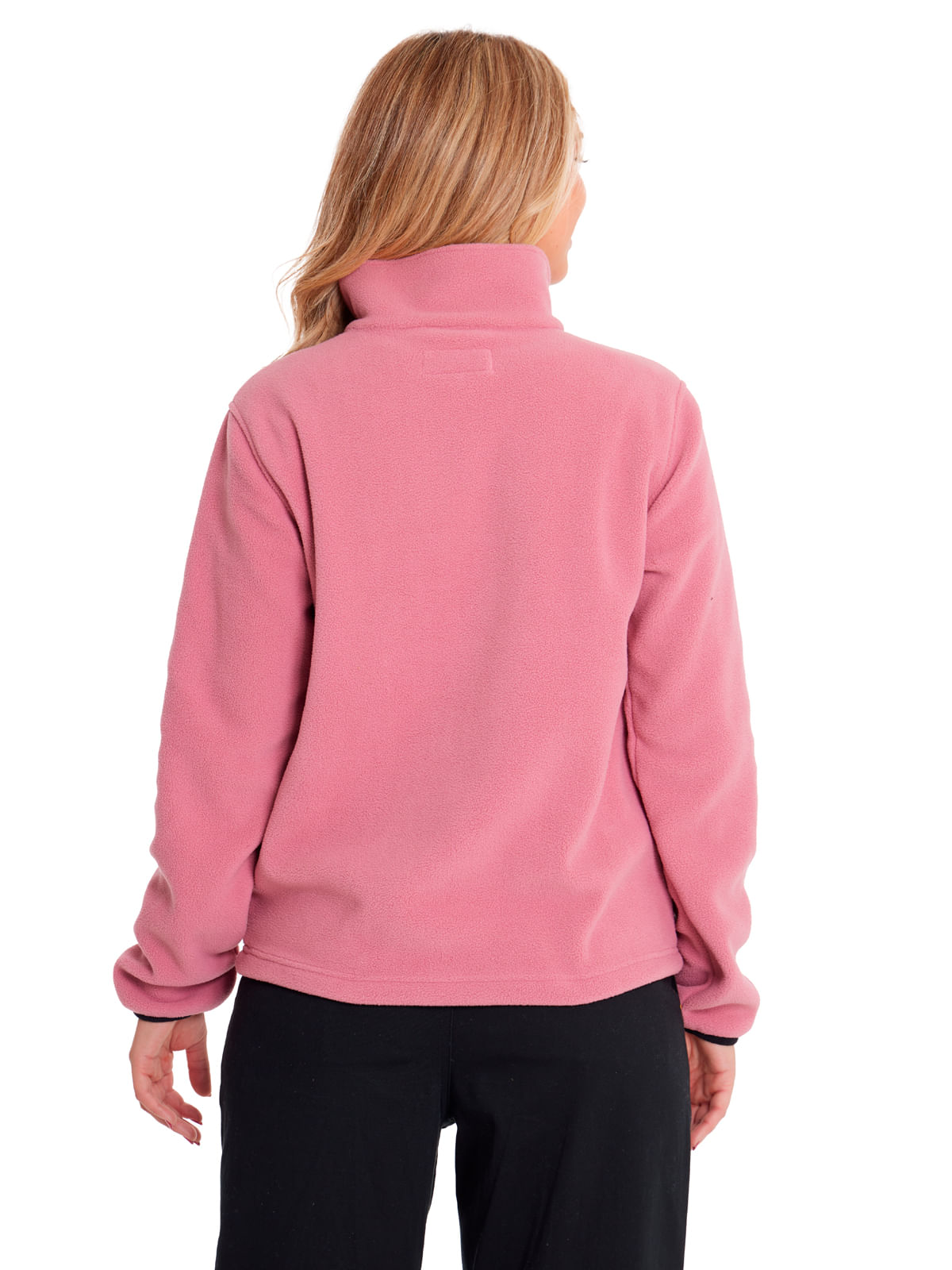 Polar Casual Mujer W POLAR FLEECE HALF SNAP PO JACKET Rosado CAT