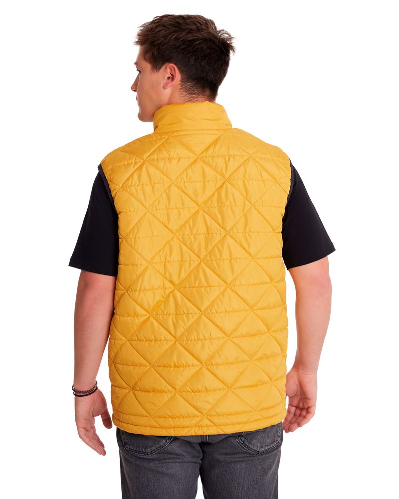 Chaqueta-Sin-manga-Casual-Hombre-MEDIUMWEIGHT-INSULATED-TRIANGLE-QUILTED-VEST-Amarillo-CAT
