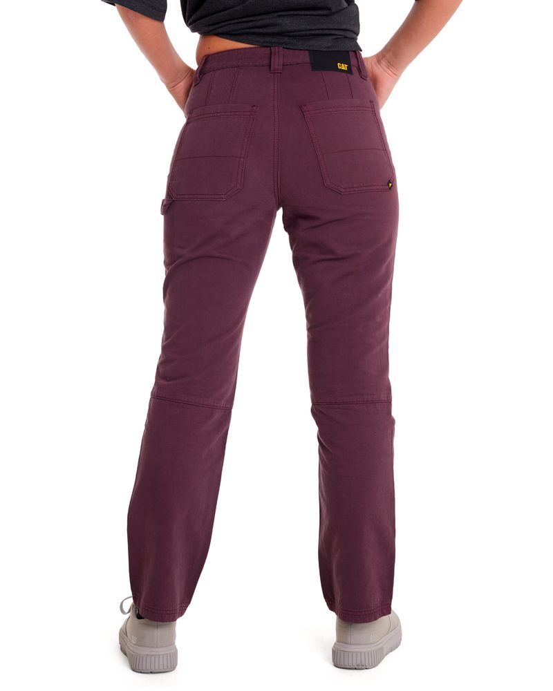 Pantalon-Casual-Mujer-DOUBLE-FRONT-UTILITY-BOTTOM-Burdeo-CAT