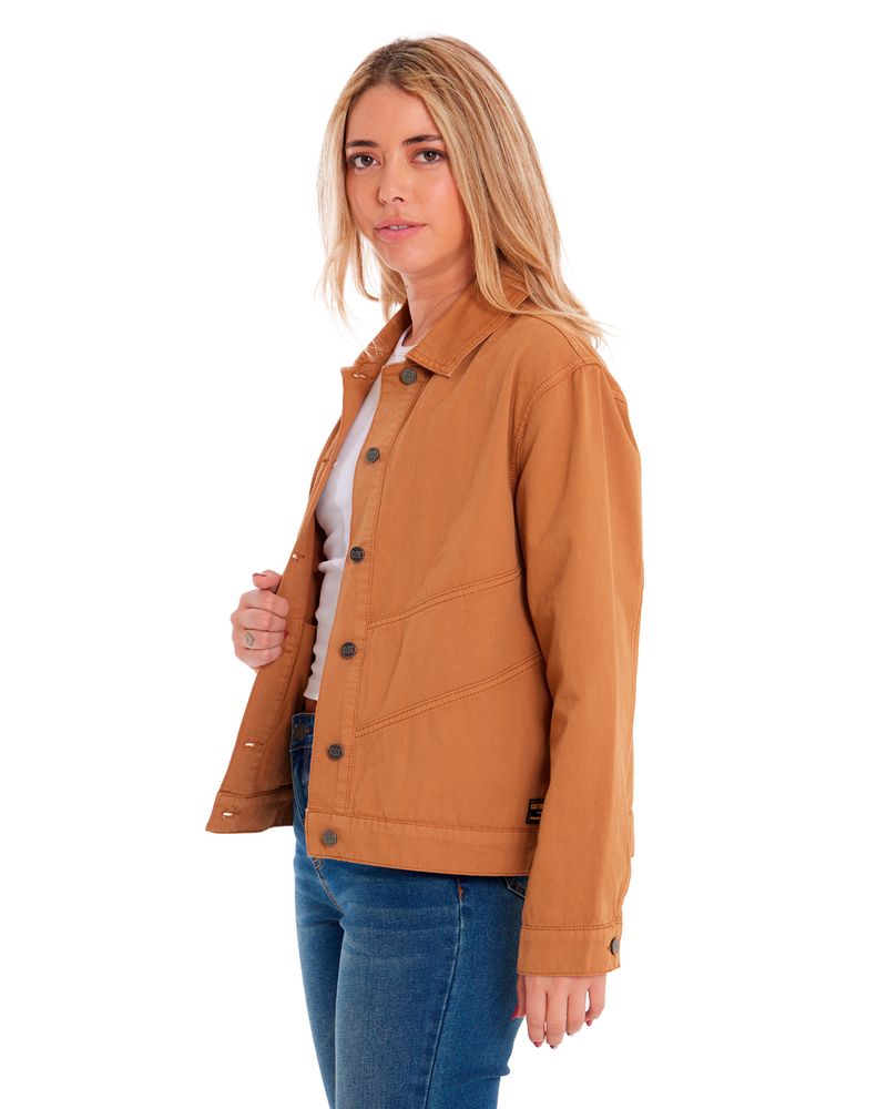 Chaqueta-Casual-Mujer-W-TWILL-SHIRT-JACKET-Cafe-CAT