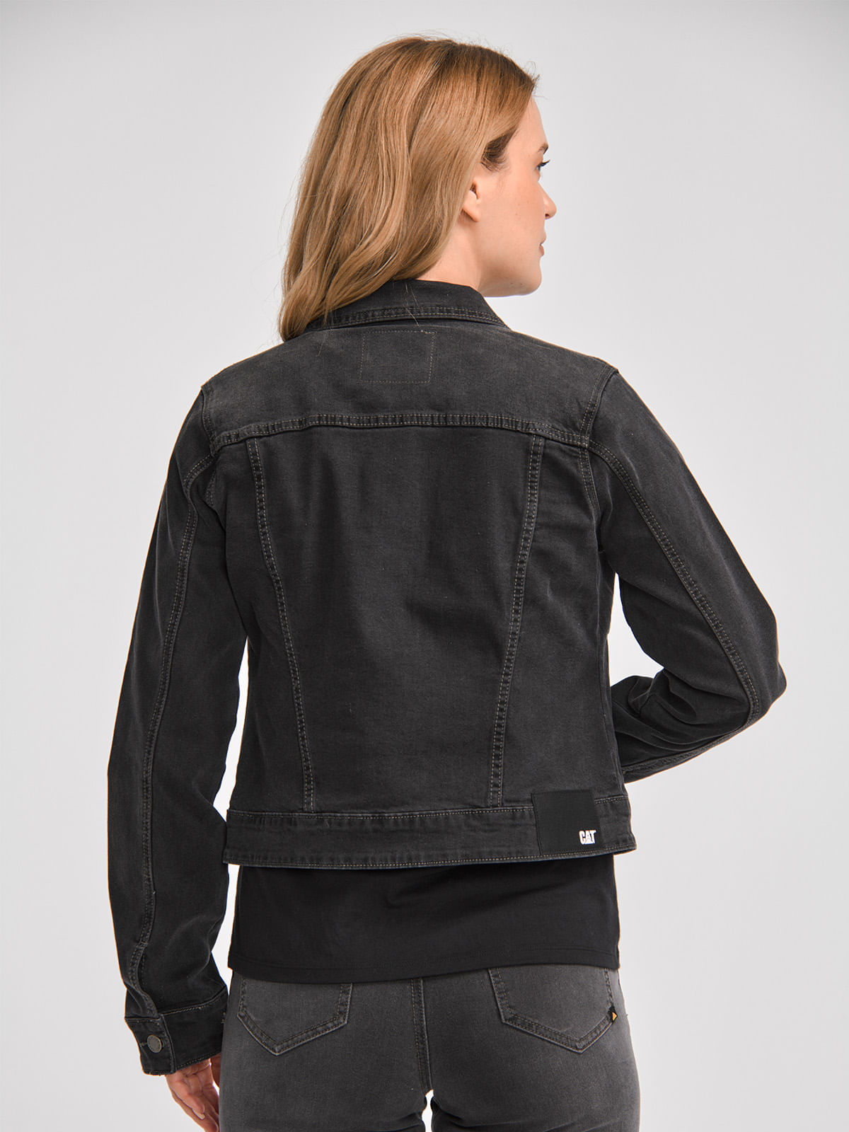 Chaqueta Casual Mujer W FOUNDATION DENIM JACKET Gris CAT