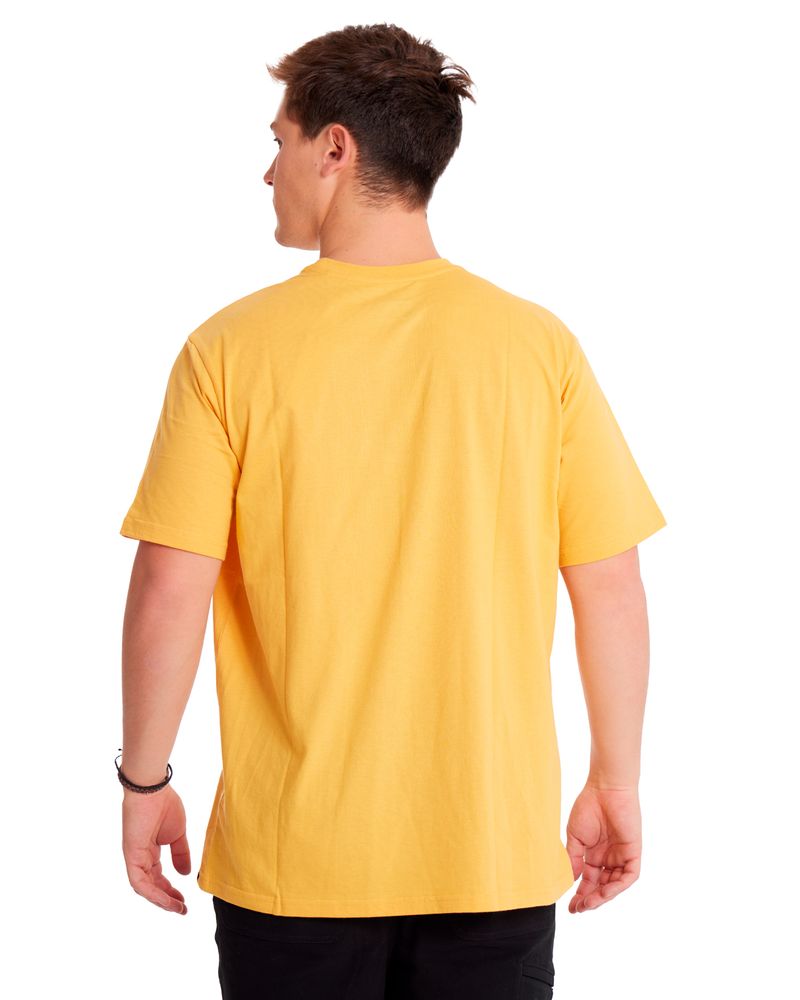 Polera-Manga-corta-Casual-Hombre-CATERPILLAR-LOGO-TEE-Amarillo-CAT