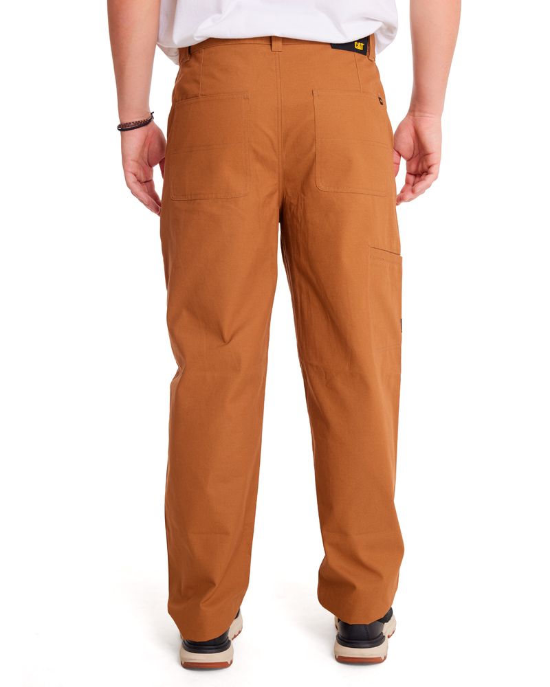 Pantalon-Casual-Hombre-RELAXED-TWILL-UTILITY-PANT-Cafe-CAT