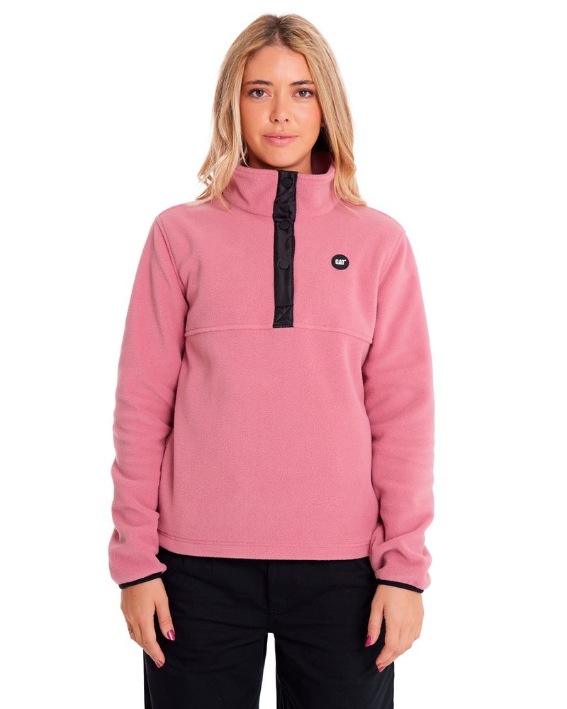 Polar-Casual-Mujer-W-POLAR-FLEECE-HALF-SNAP-PO-JACKET-Rosado-CAT