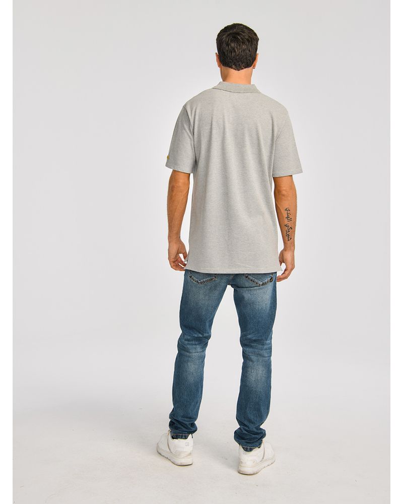 Polera-Polo-Casual-Hombre-CAT-LOGO-PIQUE-POLO-Gris-CAT