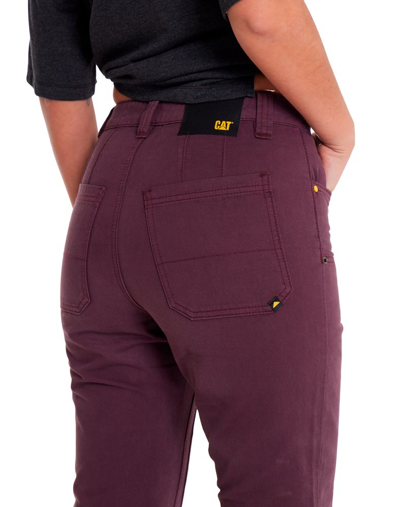 Pantalon-Casual-Mujer-DOUBLE-FRONT-UTILITY-BOTTOM-Burdeo-CAT