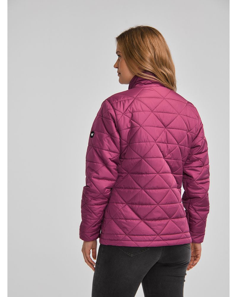 Chaqueta-Casual-Mujer-W-MEDIUMWEIGHT-INSULATED-TRIANGLE-QUILTED-JACKET-Rosado-CAT