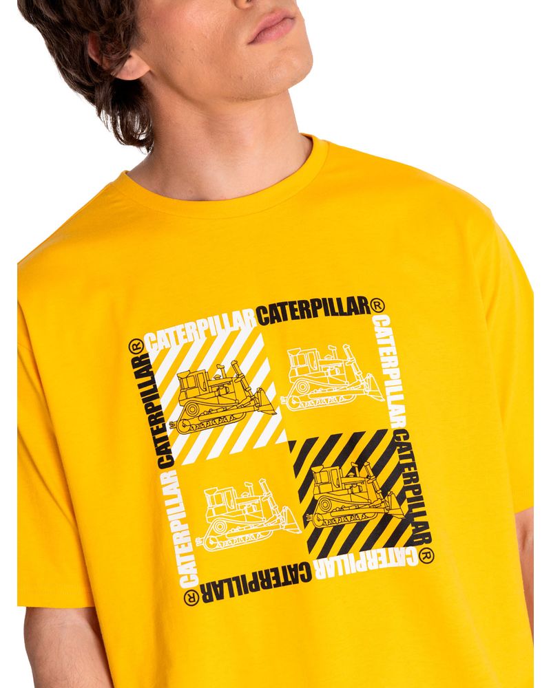 Polera-Manga-corta-Casual-Hombre-WORKWEAR-GRAPHIC-TEE-6-Amarillo-CAT