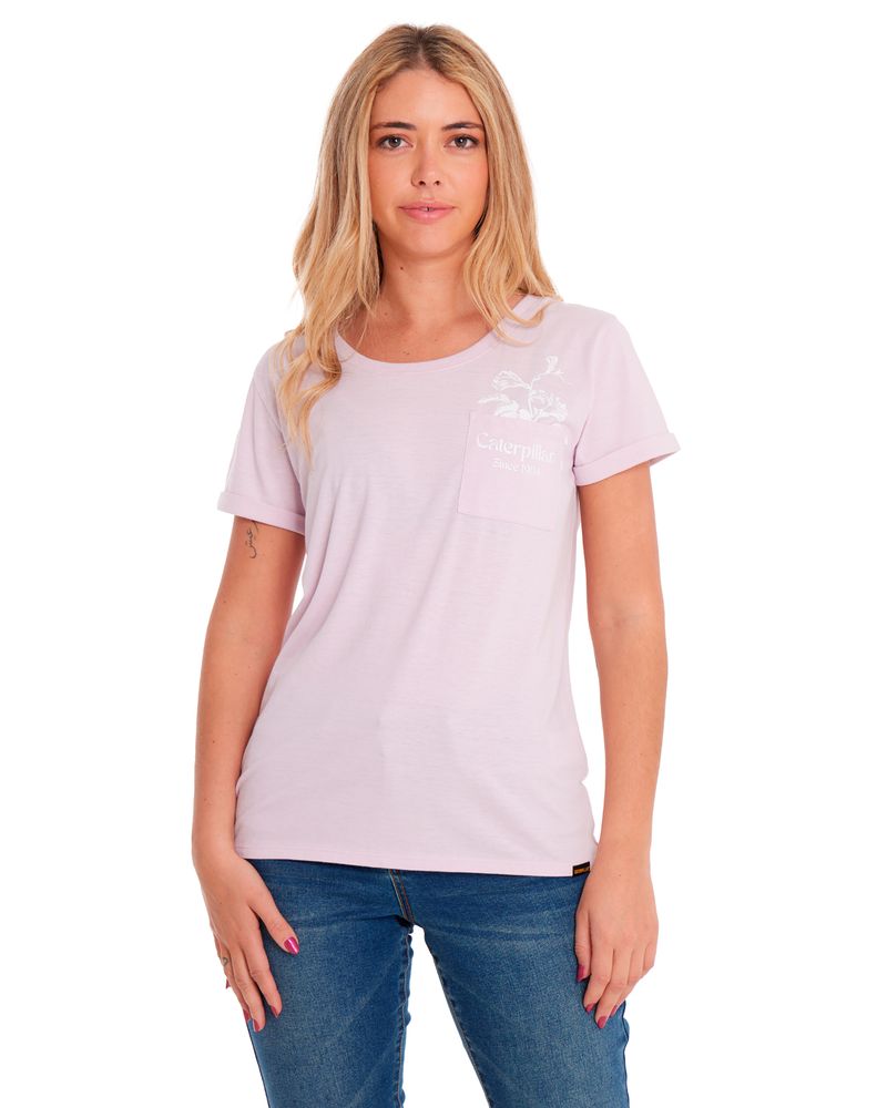 Polera-Manga-corta-Casual-Mujer-NOVELTY-POCKET-TEE-1-Rosado-CAT