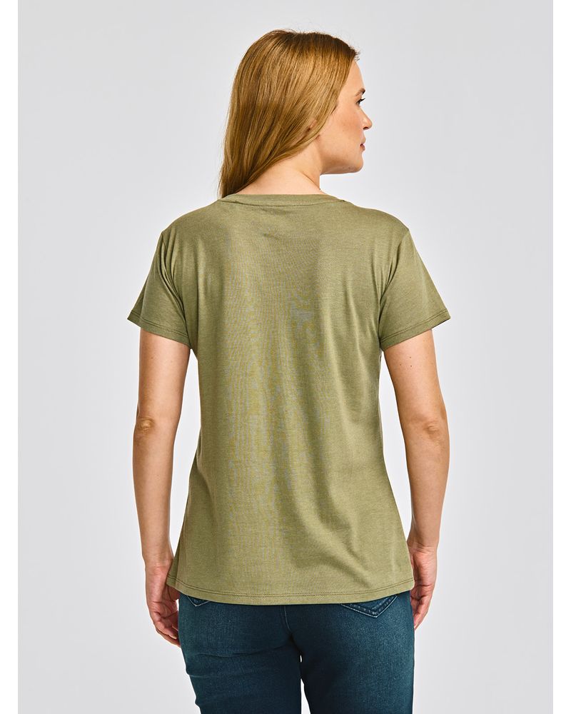 Polera-Manga-corta-Casual-Mujer-CREW-GRAPHIC-TEE-4-Verde-CAT