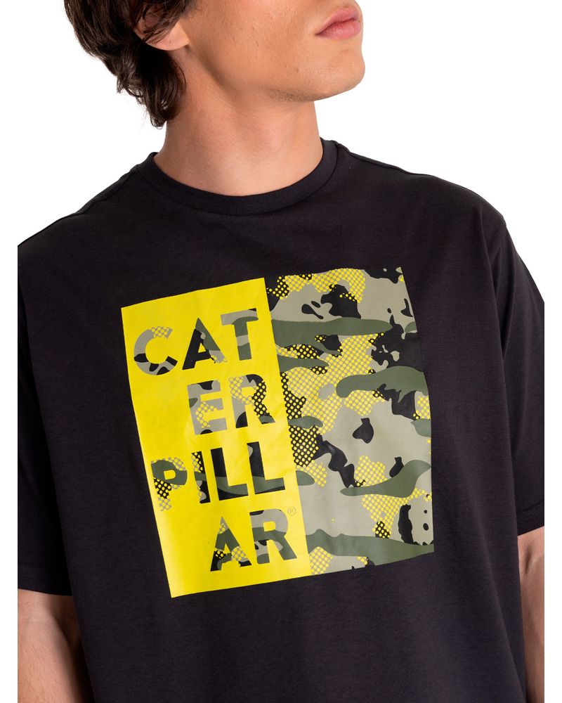 Polera-Manga-corta-Casual-Hombre-URBAN-CAMO-GRAPHIC-TEE-3-Negro-CAT