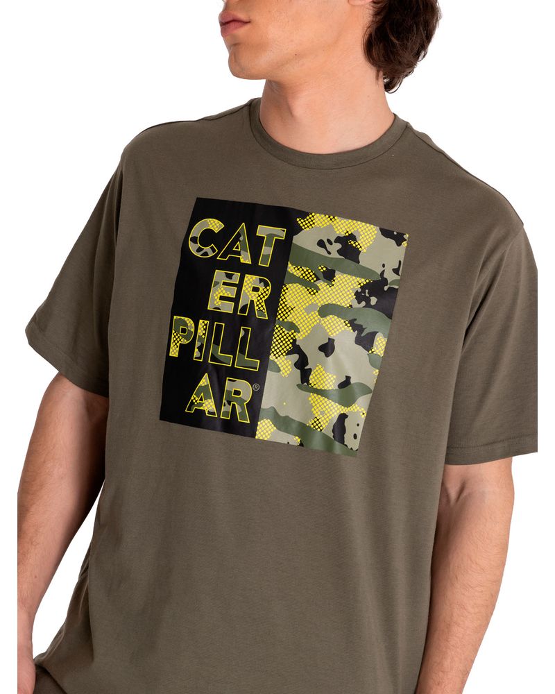 Polera-Manga-corta-Casual-Hombre-URBAN-CAMO-GRAPHIC-TEE-3-Verde-CAT