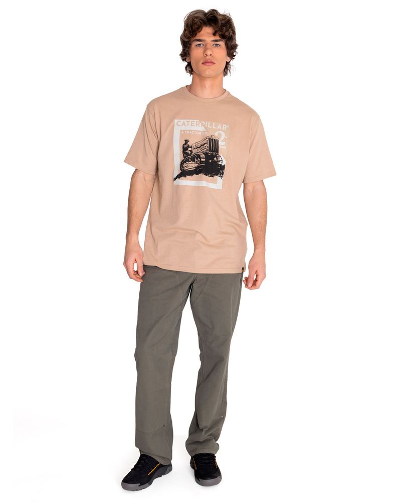 Polera-Manga-corta-Casual-Hombre-RUSTIC-GRAPHIC-TEE-2-Beige-Crudo-CAT